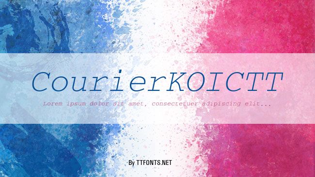 CourierKOICTT example