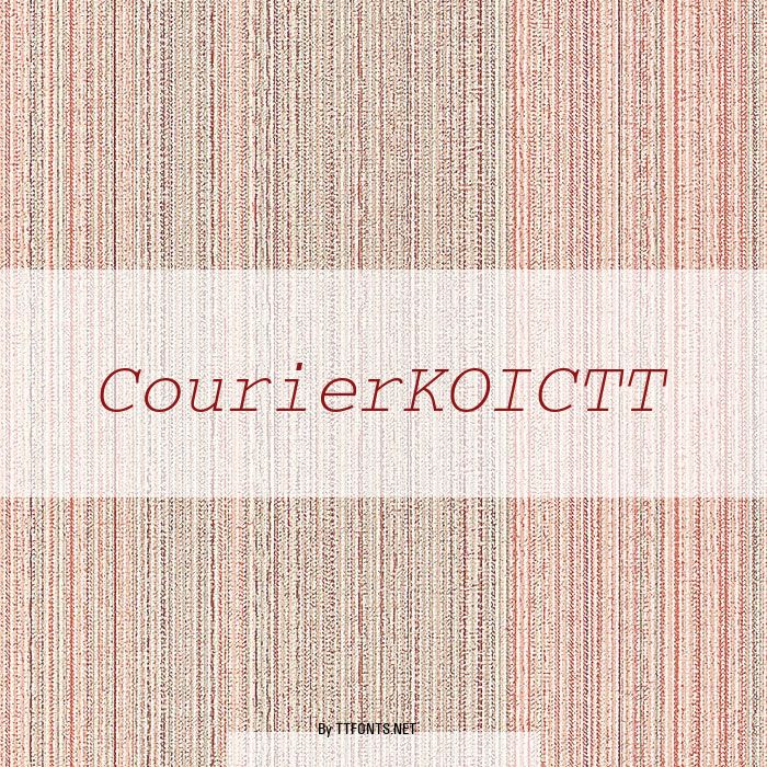 CourierKOICTT example