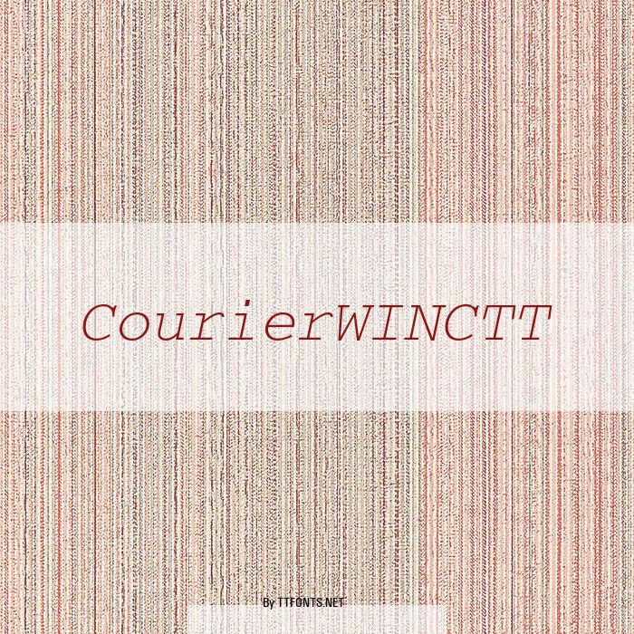 CourierWINCTT example