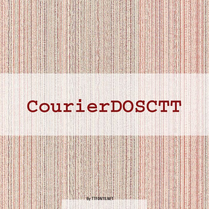 CourierDOSCTT example