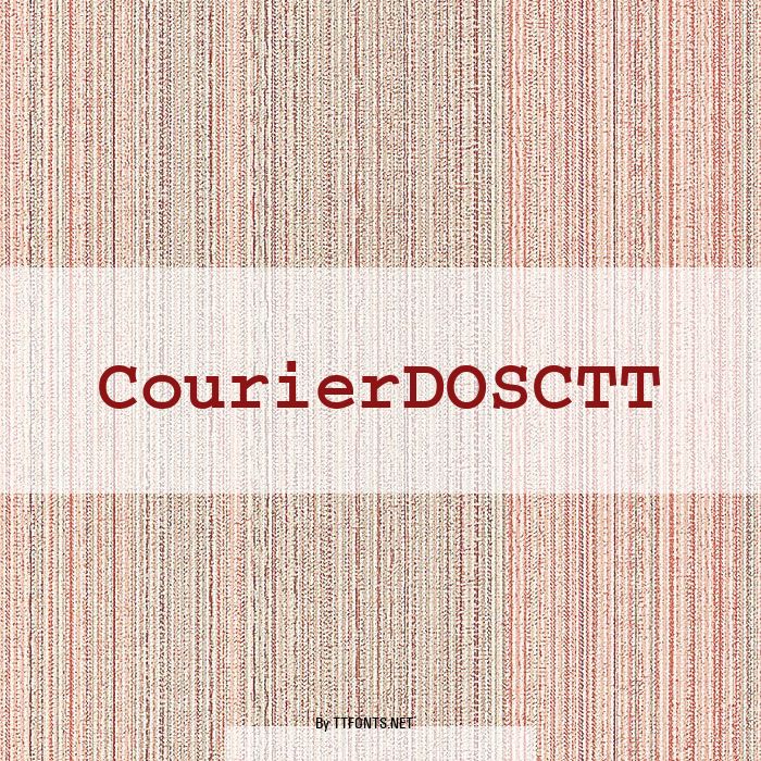 CourierDOSCTT example