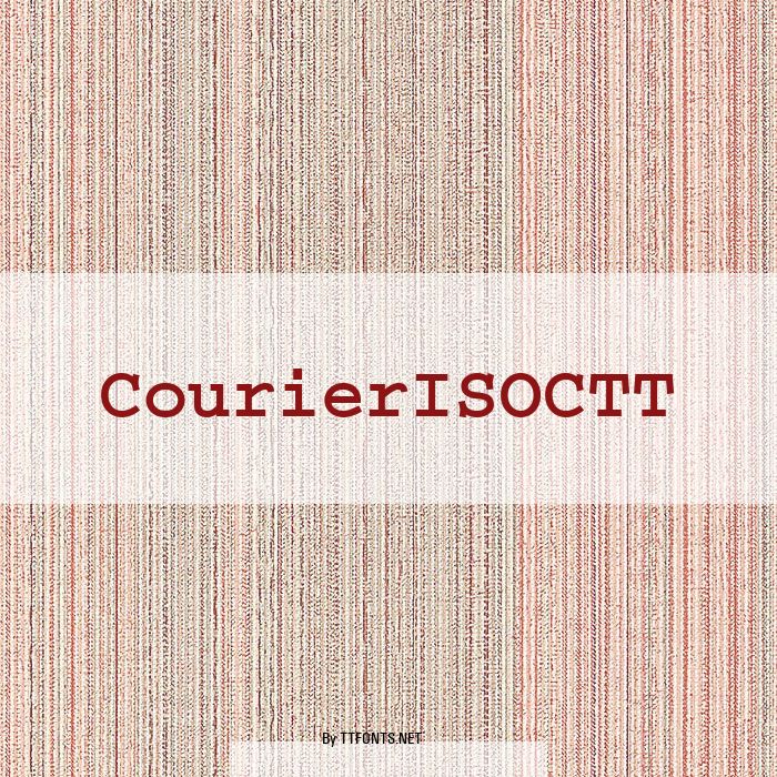 CourierISOCTT example