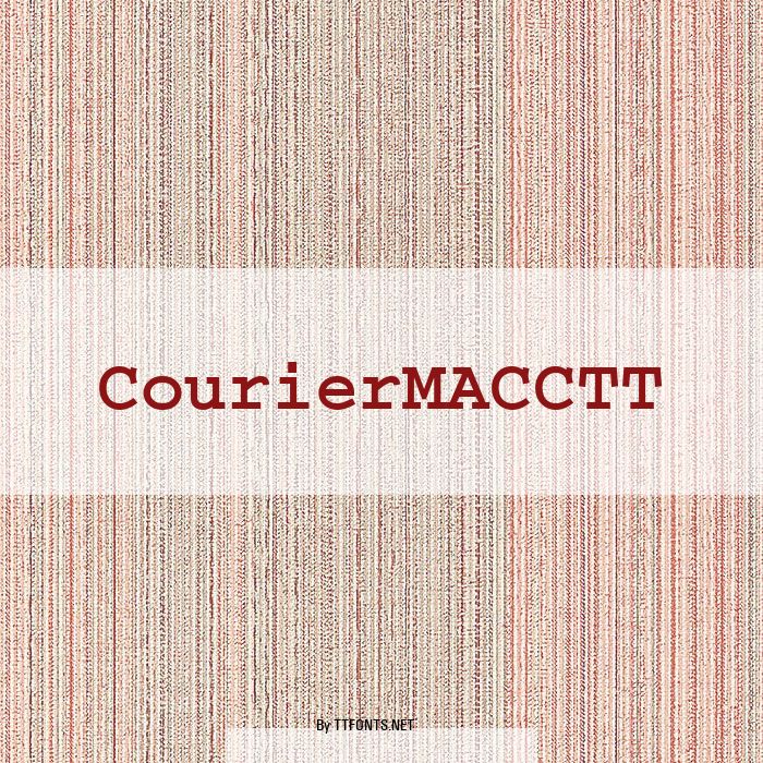 CourierMACCTT example