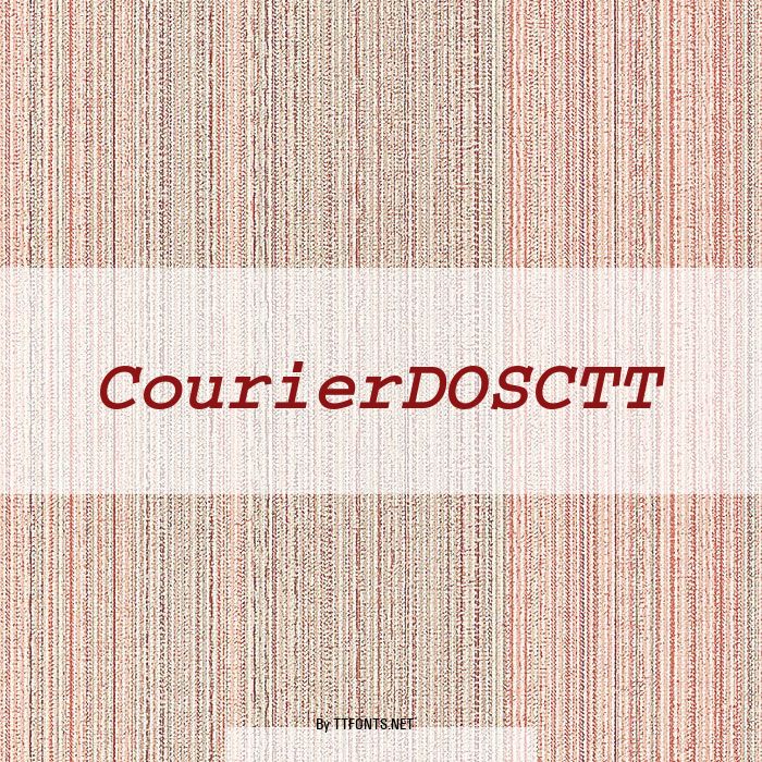 CourierDOSCTT example