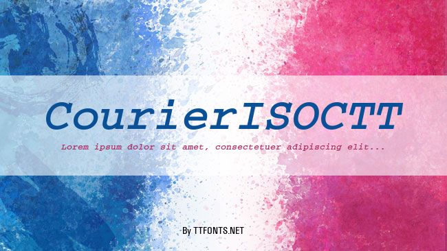 CourierISOCTT example