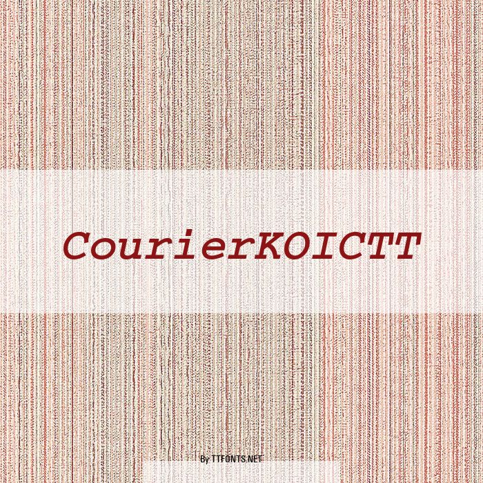 CourierKOICTT example