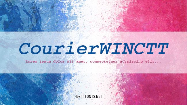 CourierWINCTT example