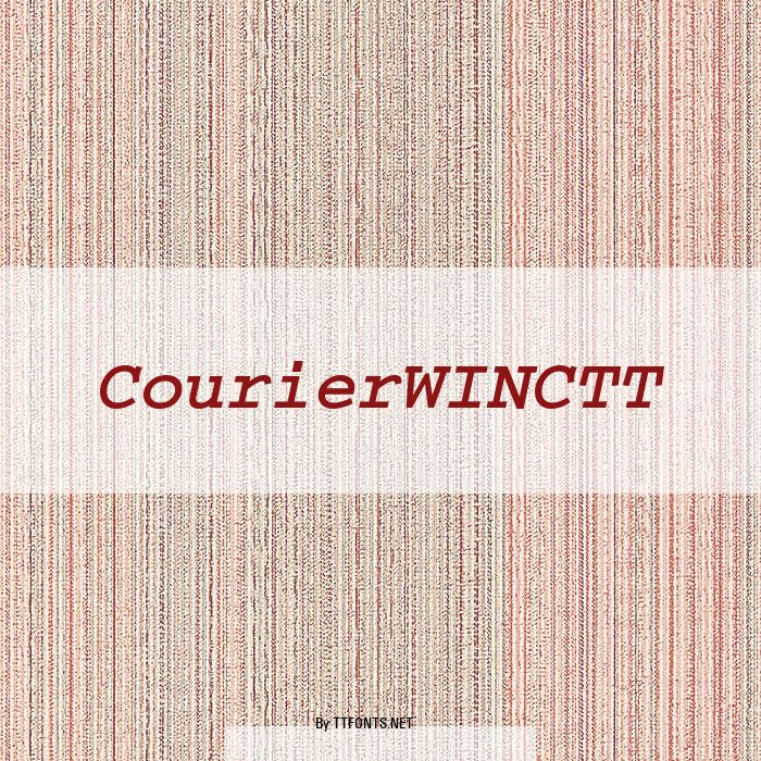 CourierWINCTT example