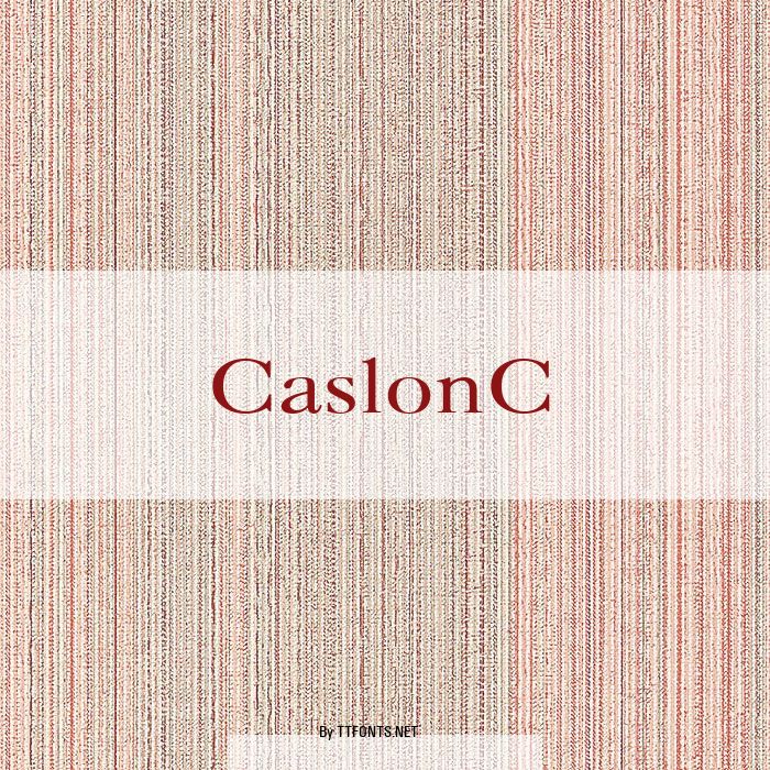 CaslonC example