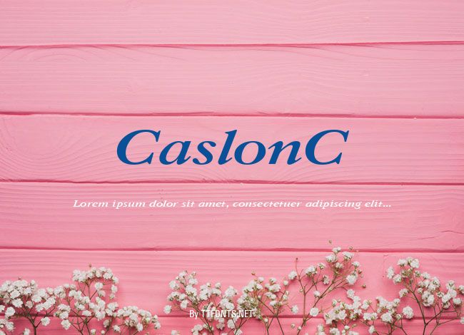 CaslonC example
