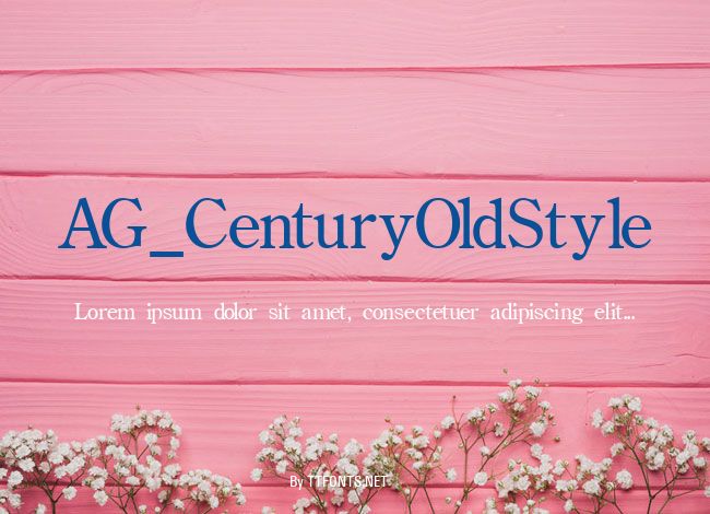 AG_CenturyOldStyle example