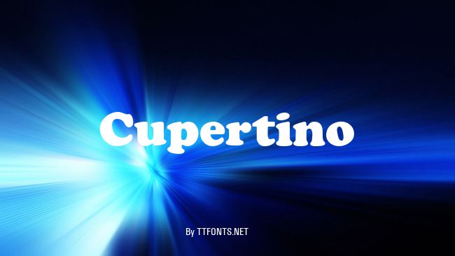 Cupertino example