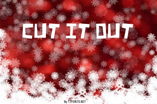 Cut It Out example