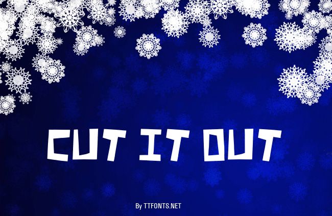 Cut It Out example