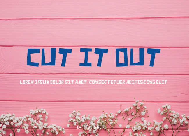 Cut It Out example
