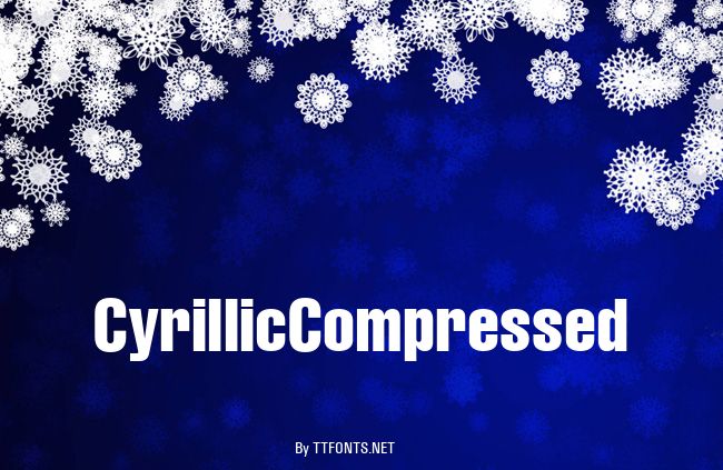 CyrillicCompressed example