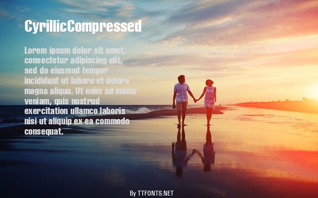 CyrillicCompressed example