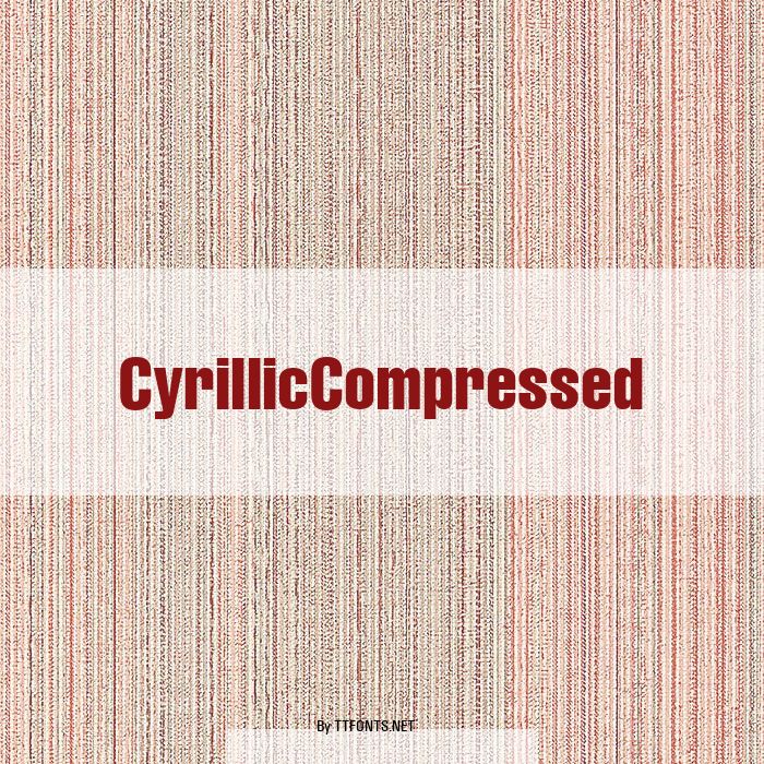 CyrillicCompressed example