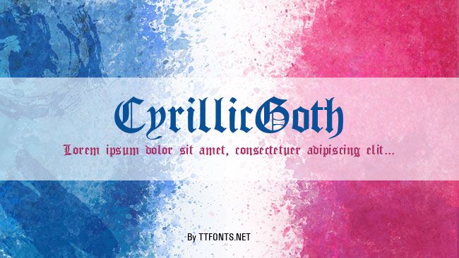 CyrillicGoth example