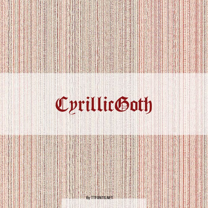 CyrillicGoth example