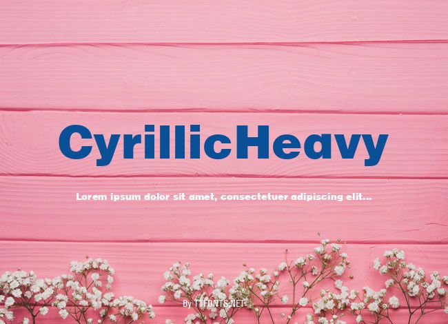 CyrillicHeavy example