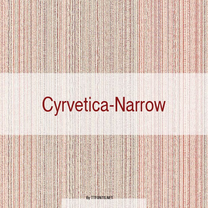 Cyrvetica-Narrow example