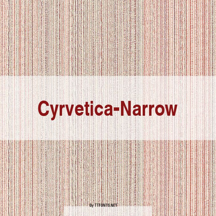 Cyrvetica-Narrow example