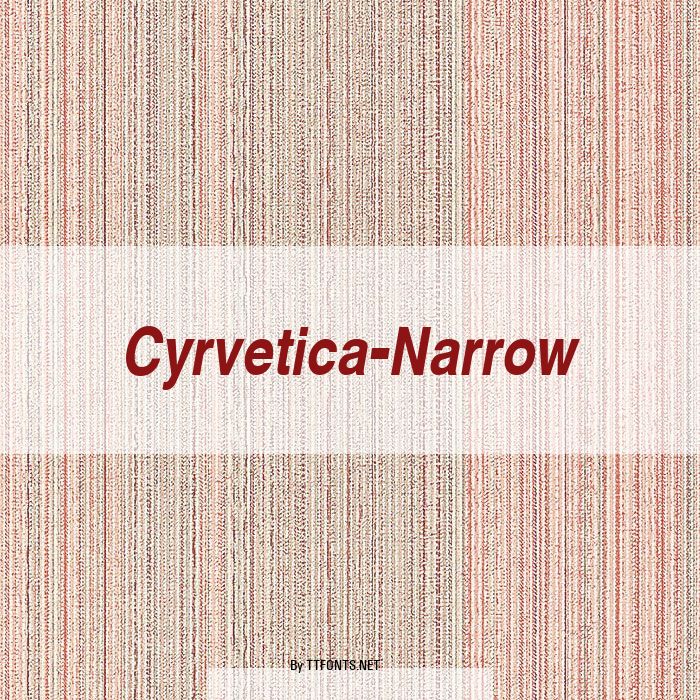 Cyrvetica-Narrow example