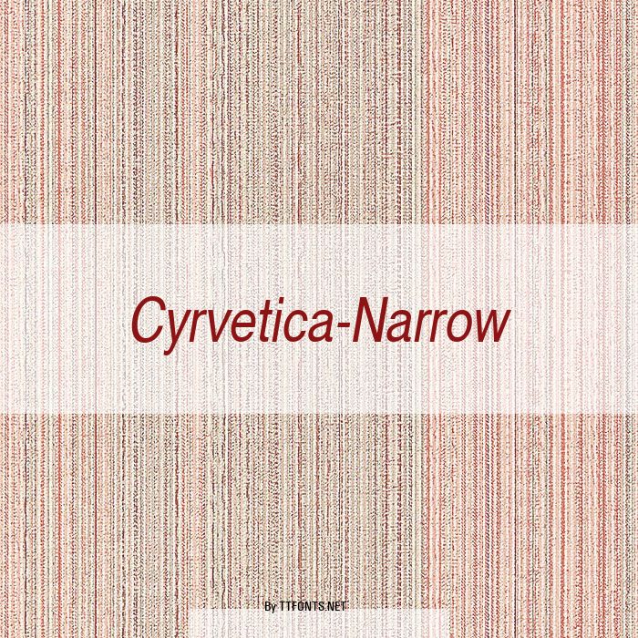 Cyrvetica-Narrow example