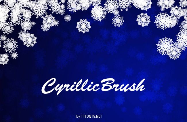 CyrillicBrush example
