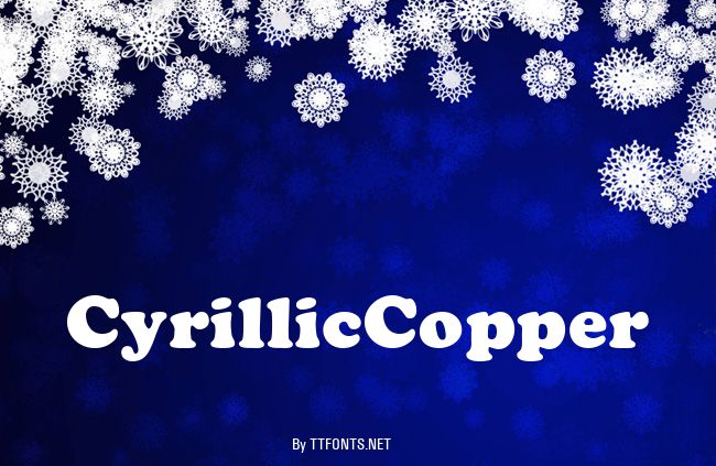 CyrillicCopper example