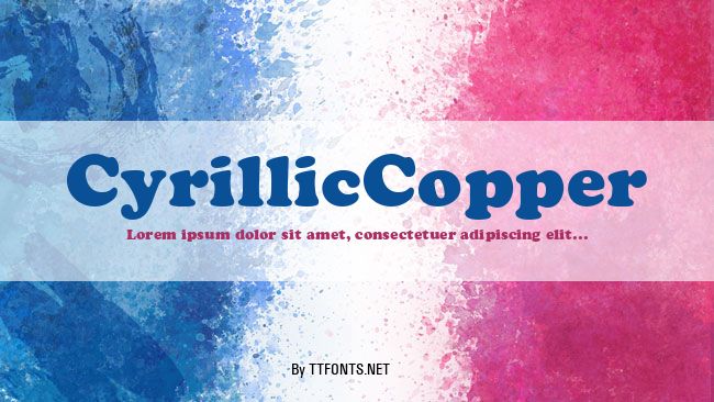 CyrillicCopper example