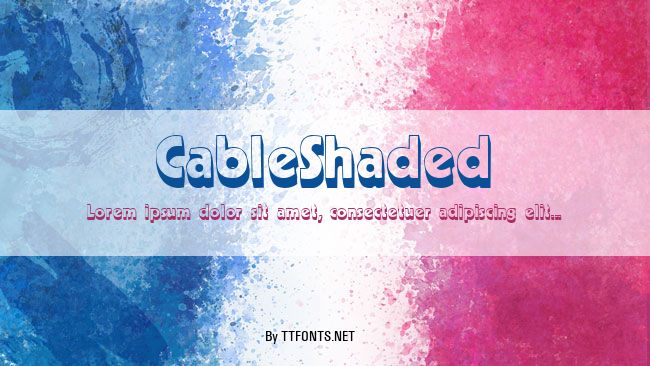 CableShaded example