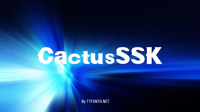 CactusSSK example