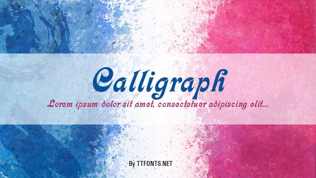 Calligraph example