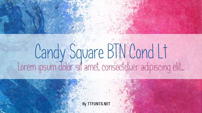 Candy Square BTN Cond Lt example