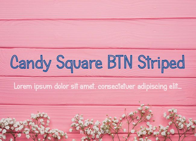 Candy Square BTN Striped example
