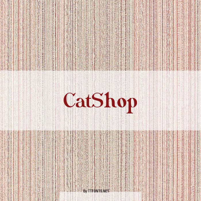 CatShop example