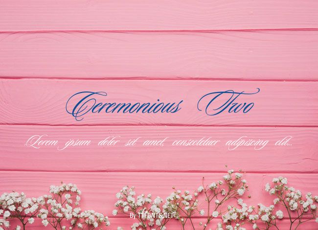 Ceremonious Two example