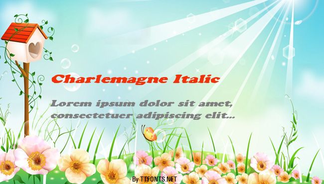 Charlemagne Italic example