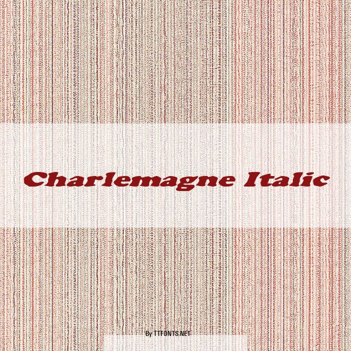 Charlemagne Italic example