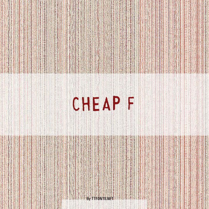 Cheap F example