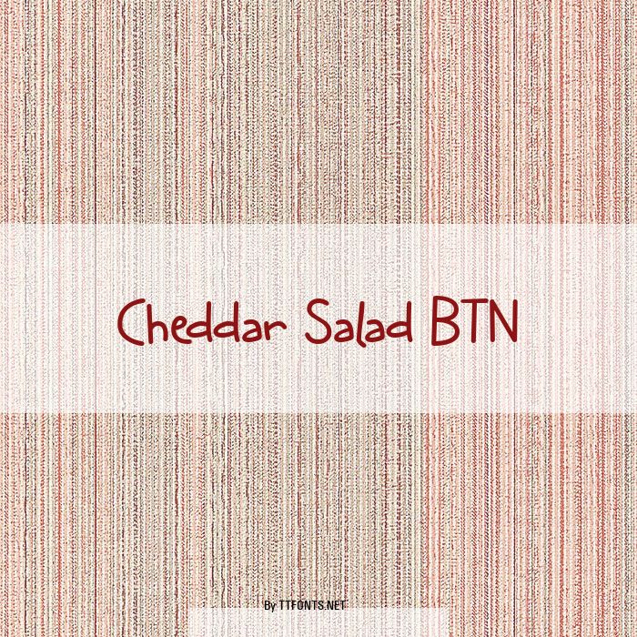 Cheddar Salad BTN example