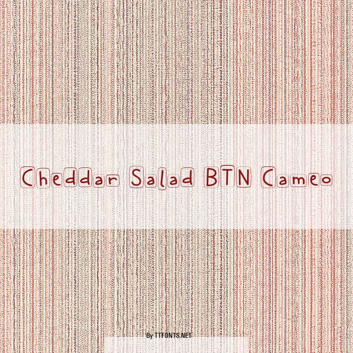 Cheddar Salad BTN Cameo example