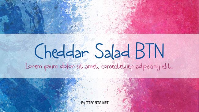 Cheddar Salad BTN example
