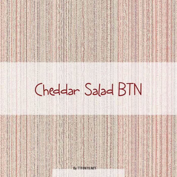 Cheddar Salad BTN example