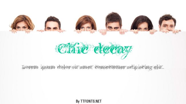 Chic decay example