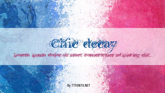 Chic decay example