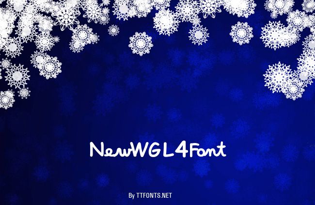 NewWGL4Font example