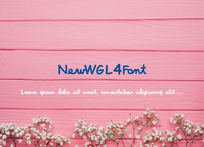 NewWGL4Font example